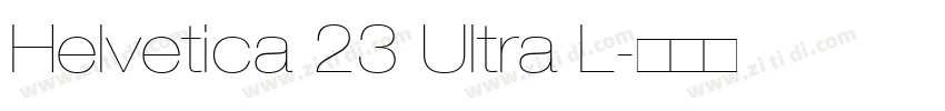 Helvetica 23 Ultra L字体转换
